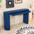 Elegant Entryway Table with Arched Legs, Striped Detailing and Hidden Storage Drawers-1209124484