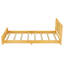 Base de lit plateforme avec tête de lit, base de lit en bois, lit de plancher avec lattes de soutien-1320536765