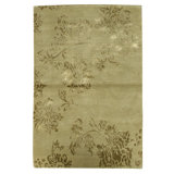 Hand Knotted Area Rug in Sage Green
