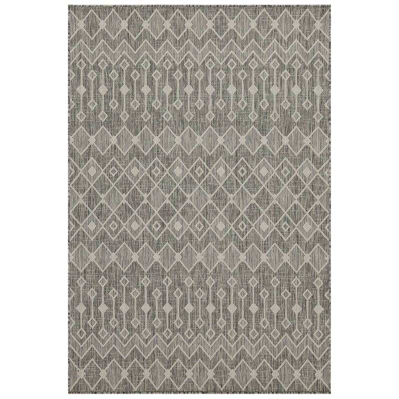 Sunshine Indoor/Outdoor Area Rug, Rectangle 7'10" x 10'3", Silver