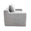 Convertible 2 gris, mousse à mémoire de forme, structure en acier, velours côtelé, sans assemblage, parfait pour les chambres très fréquentées, velours côtelé, design, petits espaces de vie convenables