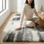 Tapis gris anthracite à poils longs Alban-119645512