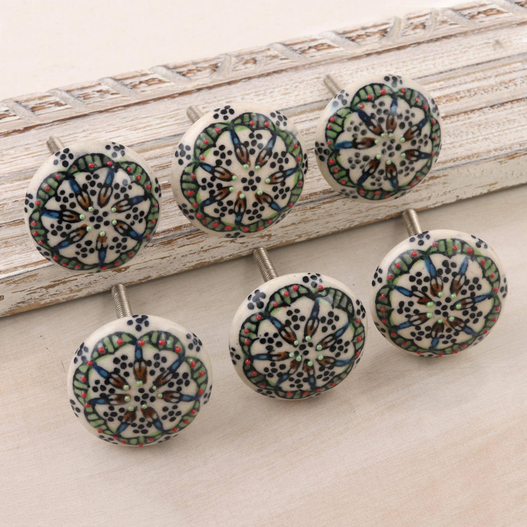 Feline 1.7" Diameter Round Knob (Set of 6) Bungalow Rose