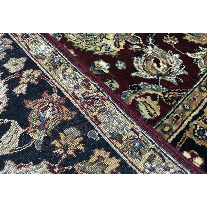 Bikaner Wool Oriental Area Rug in Red/Blue/Beige