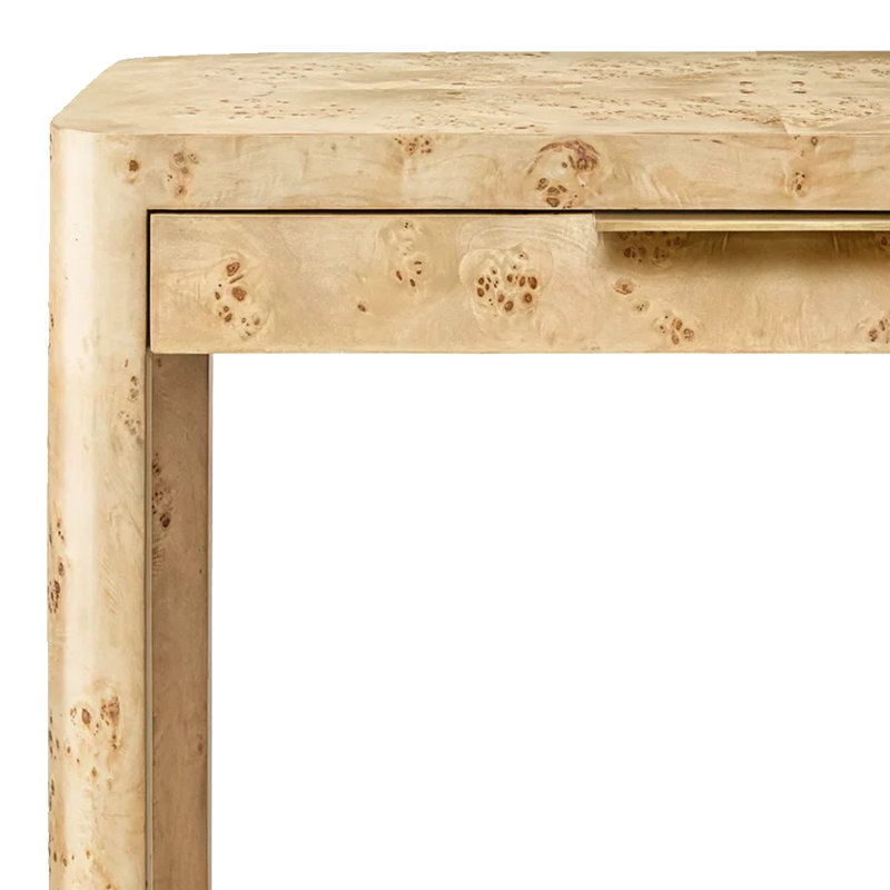 Console en bois massif de style français., H 29,9 po x l 59 po x P 13,7 po, Brun