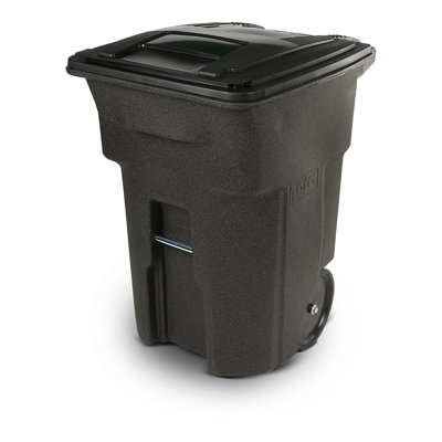 Trash Can With Smooth Wheels And Lid