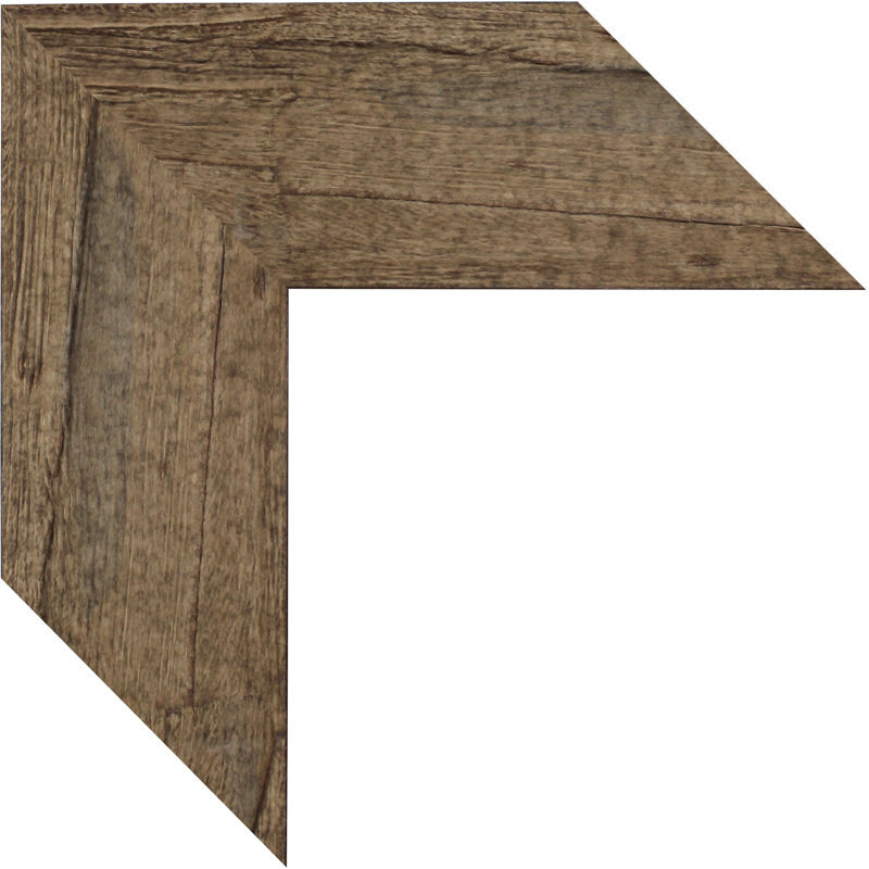 Miroir traditionnel biseauté, Brun / brun clair