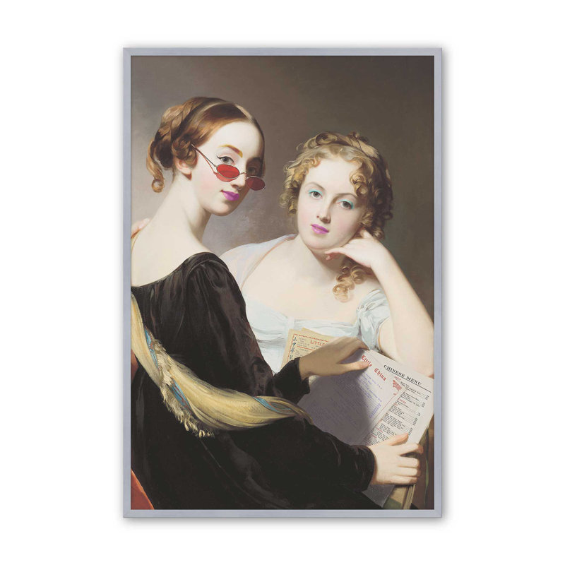 Ordering Takeout By  Canvas Art Print, 48" H x 36" W, Silver