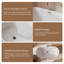 Baignoire de trempage autoportante en acrylique Flora-T 59 po x 28 8/9 po, avec drain 2 po, blanc brillant