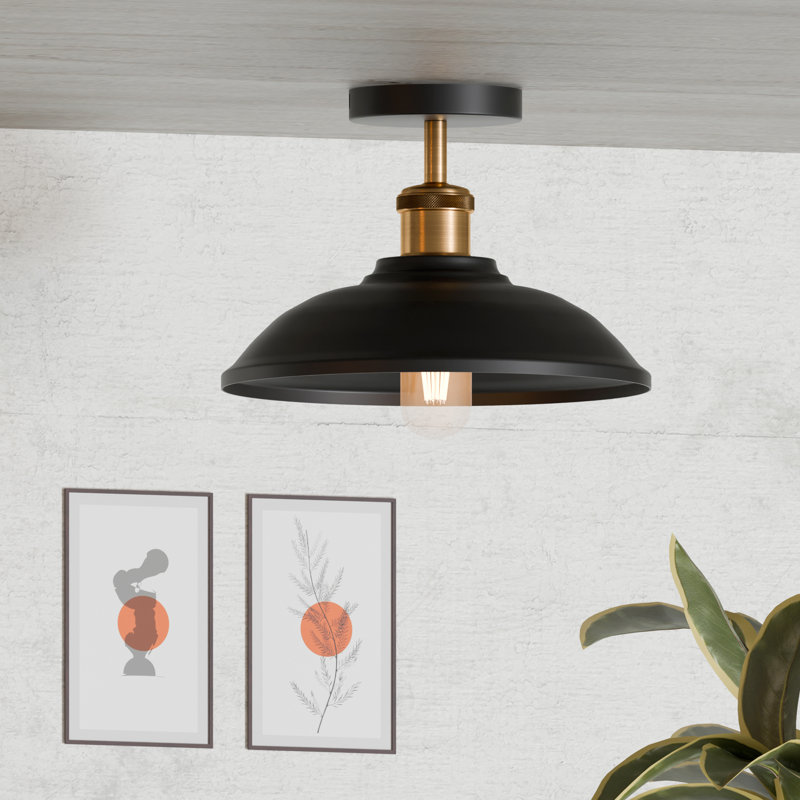 Semi Flush Mount, Black