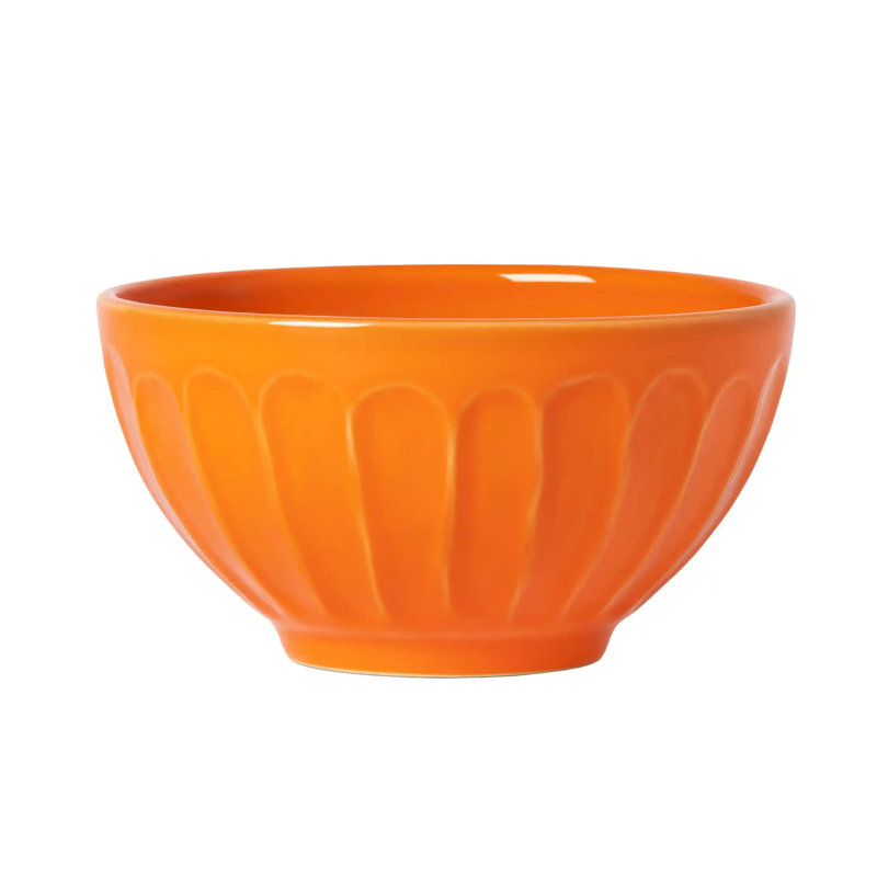 Latte Bowls Latte Bowls, Tangerine Orange