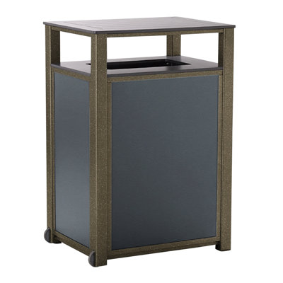 Aluminum Open Pull Out Trash Can