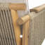Fauteuil club d'extérieur en bois d'acacia