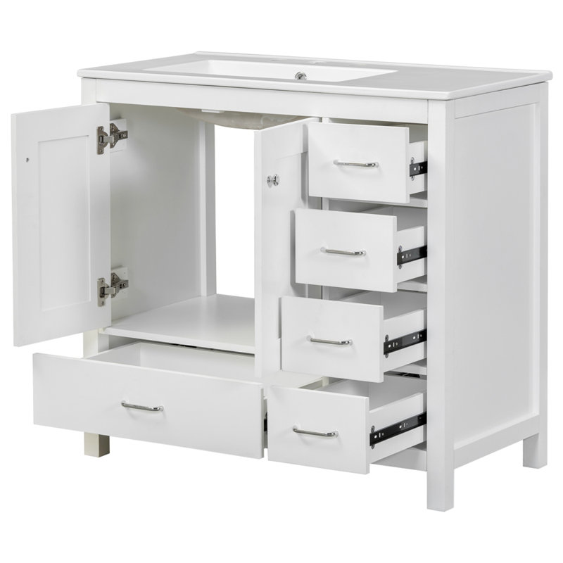 Meuble-lavabo blanc 36 po avec lavabo