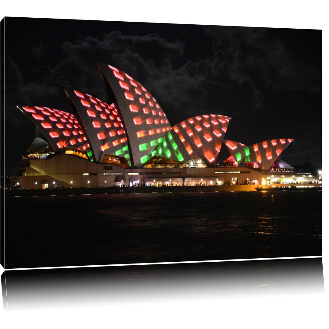 Leinwandbild Sydney Opera House bei Nacht