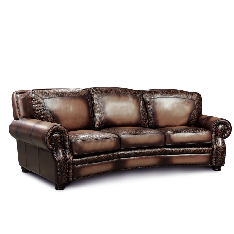 Balmoral Leather Sofa, Yes, Saddle (Maestro Artisano), Espresso