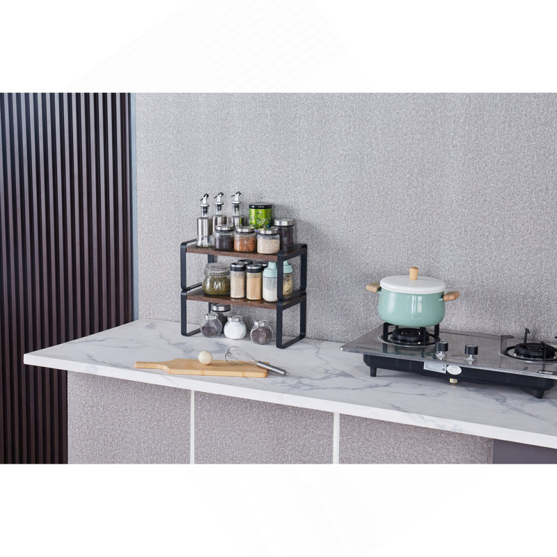 Étagères de rangement à 2 niveaux, étagère réglable, étagère de rangement pour la maison, entrepôt de cuisine au sous-sol