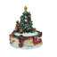 Décoration de table tournante 5,5 po Père Noël et arbre de Noël