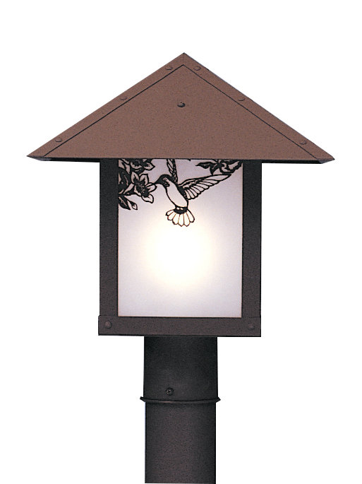 McLoud Lantern Head, Hummingbird, Rustic Brown, Frosted