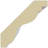 SAMPLE - Endurathane Lyon Traditional Cove Crown Moulding, 2"H x 2"P x 3"F x 12"L, Factory Primed