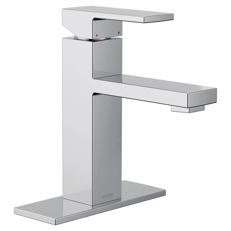 Robinet pour salle de bain à poignée simple avec drain Moen Revyl, Chrome
