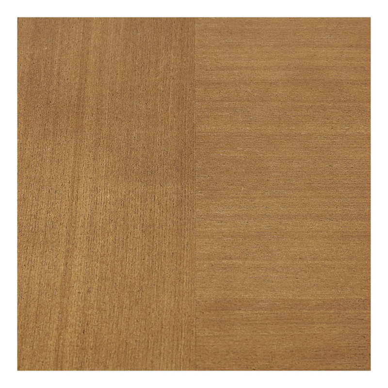 Table de salle à manger 44 "ronde avec base en X, finition en placage de bois de noyer