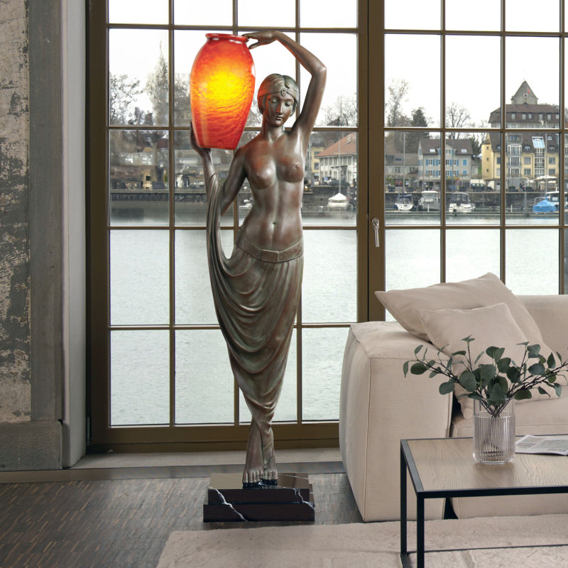 Lampe sur pied 70 po Art Deco