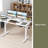 Electric Standing Desk Adjustable Height Sit Stand Home Office Desk With Splice Board-2074435699-2074435701