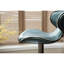Pivot réglable, similicuir bleu, base, par 2, réglable, revêtement en cuir-1951114065