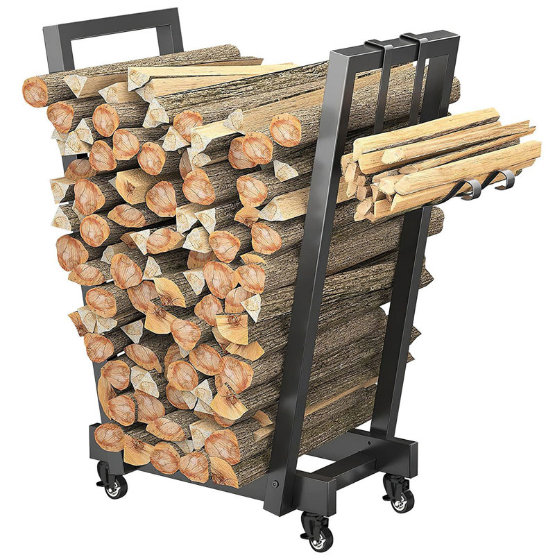Caroyn 18.5'' W Iron Log Rack