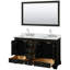 Ensemble de meuble-lavabo double 60 "avec miroir Deborah-40066081-80209531