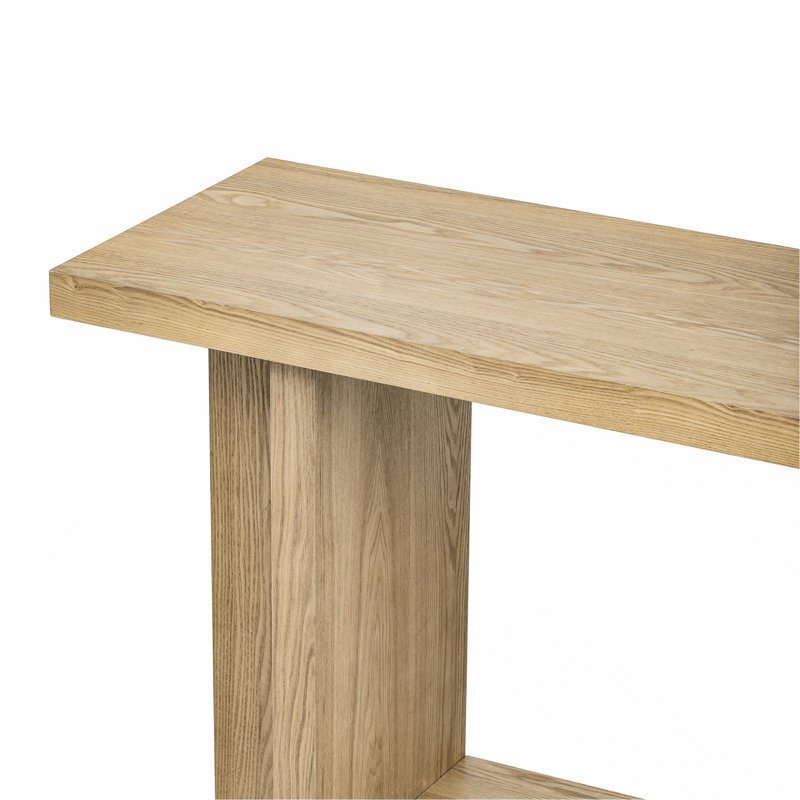 Console avec pieds en T, Naturel