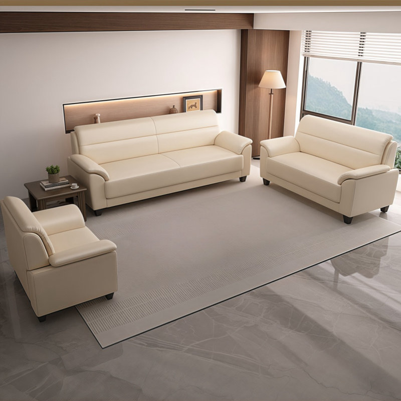 Combinaison de canapé européen minimaliste, Faux cuir