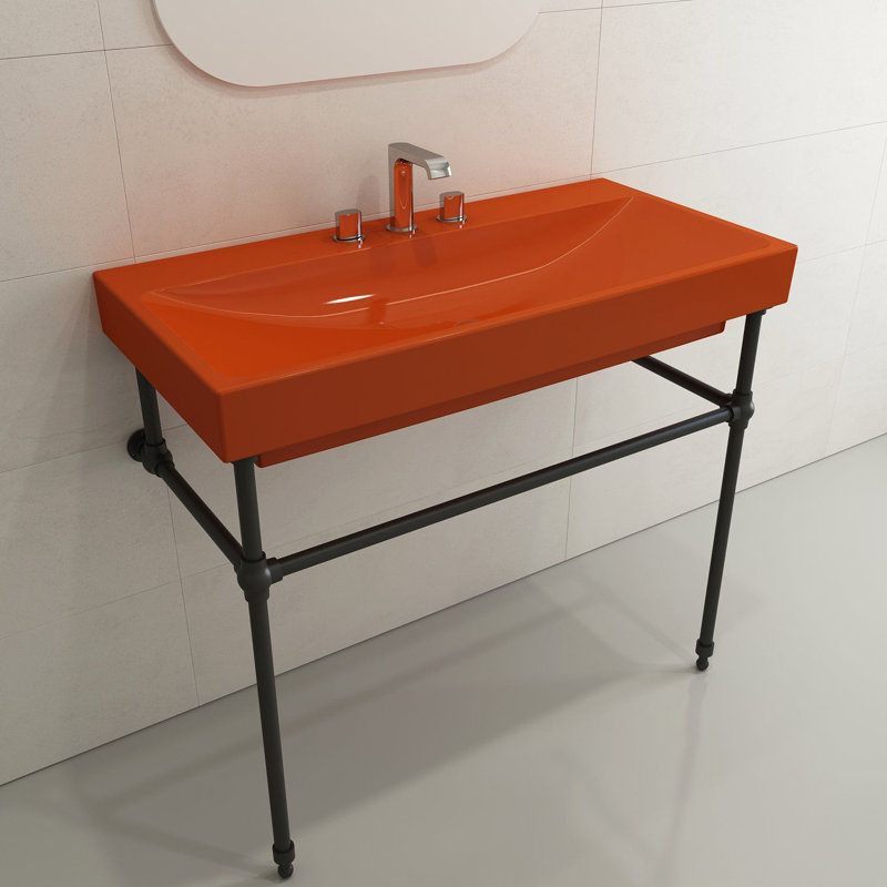 Metal Console Leg Set, Matte Black