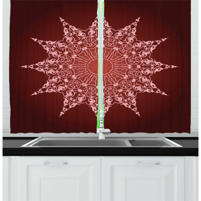 Ruffled Kitchen Curtain