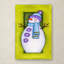 « vacances voeux bonhomme de neige », reproduction sur toile tendue-33554283
