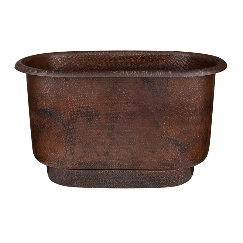 Baignoire 47 "en cuivre martelé de style moderne