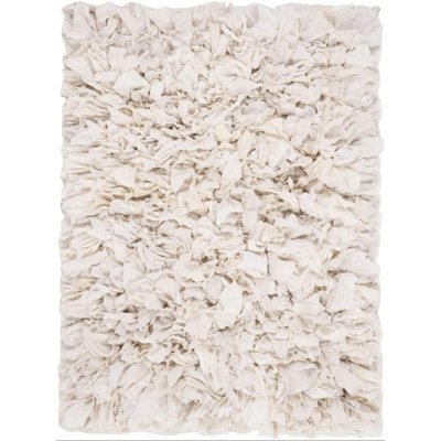 Adalbern Shag Hand Loomed Performance Rug