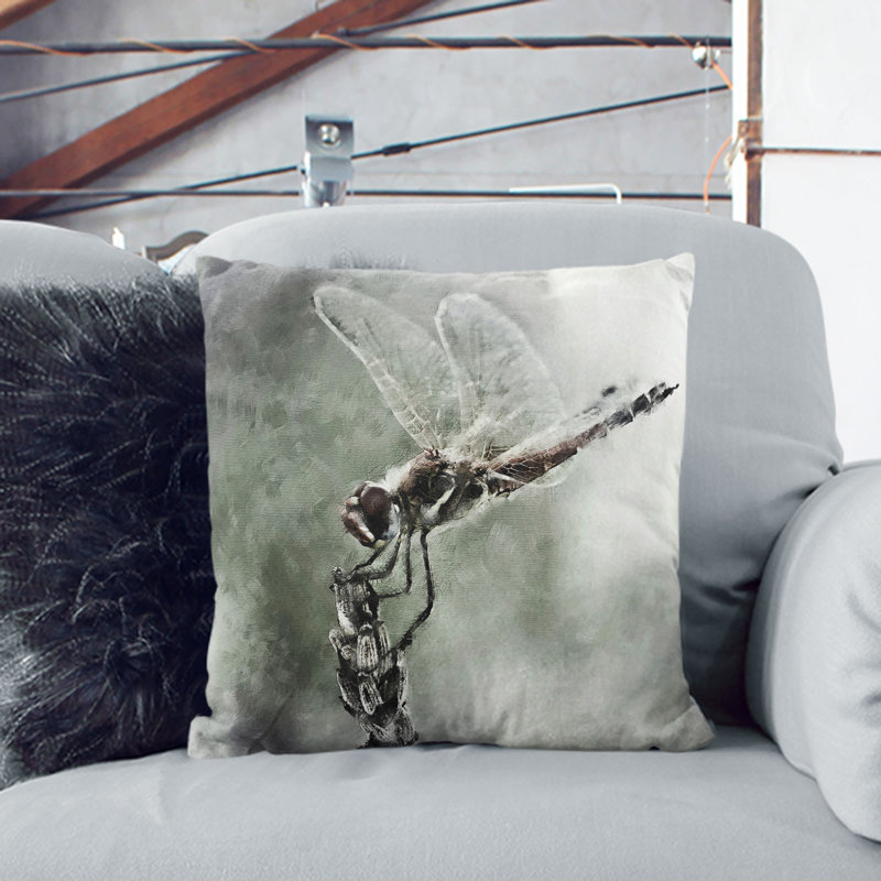 Square Throw Cushion, 40cm H x 40cm W x 15cm D, Black