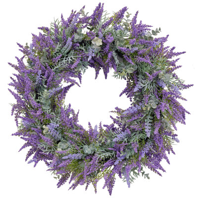 Artificial Lavender Wreath