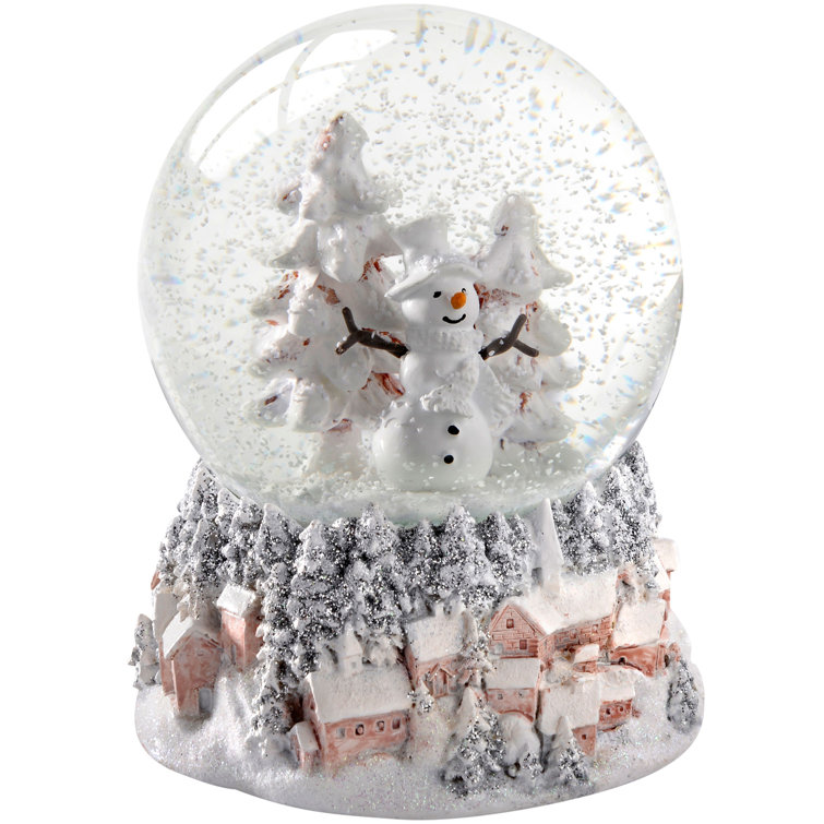 The Seasonal Aisle Snowman and Christmas Tree Snow Globe | Wayfair.co.uk