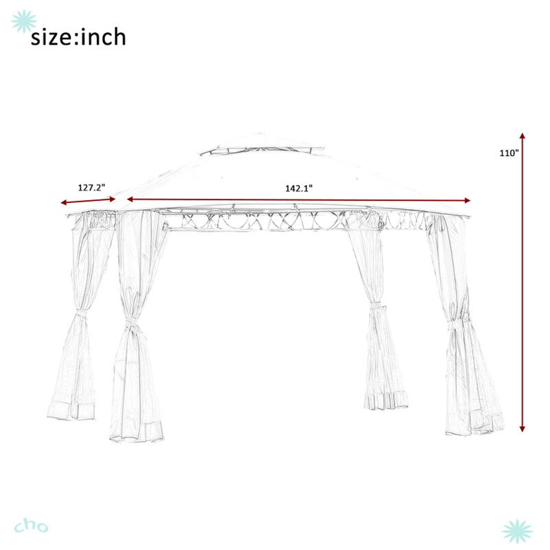 Iron Grill Gazebo