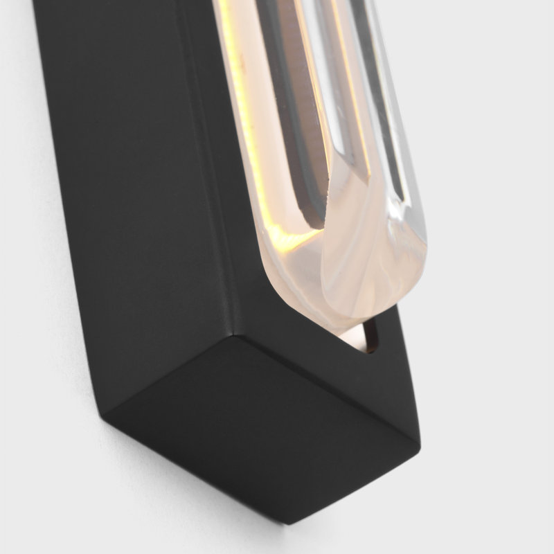 Bloccare 1 - Light LED Vanity Light, 29.9" H x 1.5" W x 1.4" D, Nightshade Black
