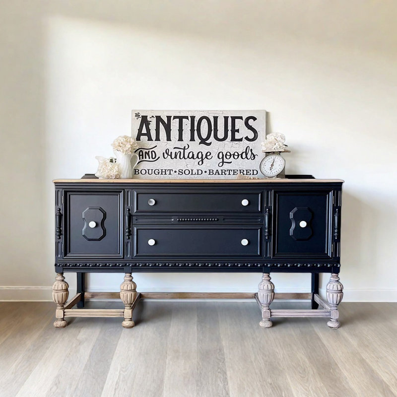 Console Retro, H 37,4 po x l 68,9 po x P 17,72 po