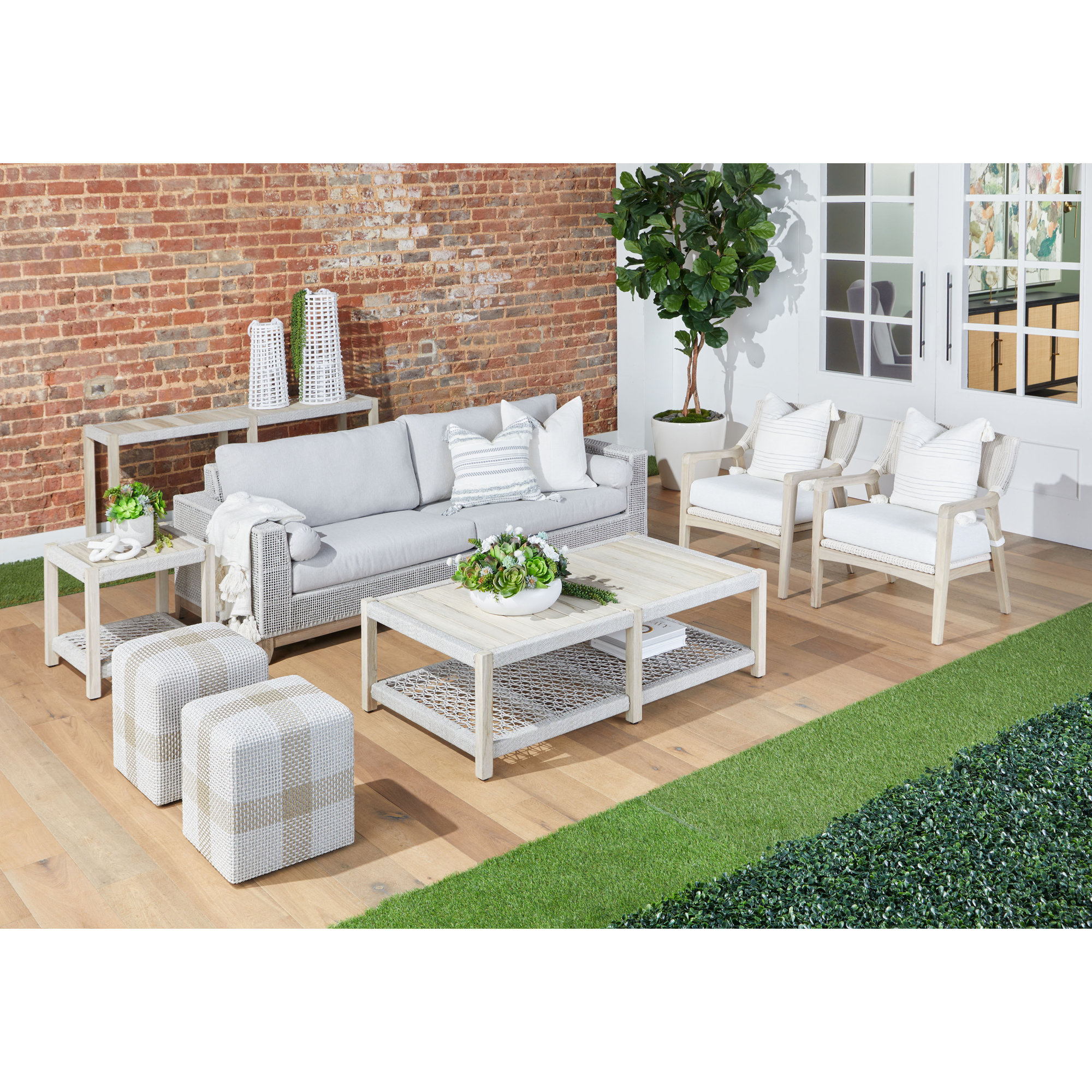 Kettil Teak Outdoor Lounge Chair