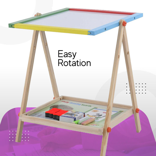  Tabletop Easel A3 Painting Easel with Smooth Surface,  Adjustable Angle Art Easel for Artists, Children, Beginners & Student