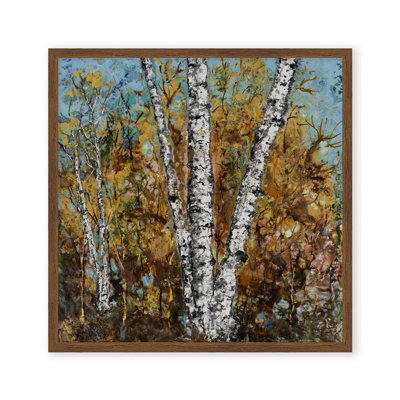 Art mural sur toile "Bouleau bruni" par Karen Biery