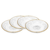 Dublin Crystal Gold Rim Dessert Plate