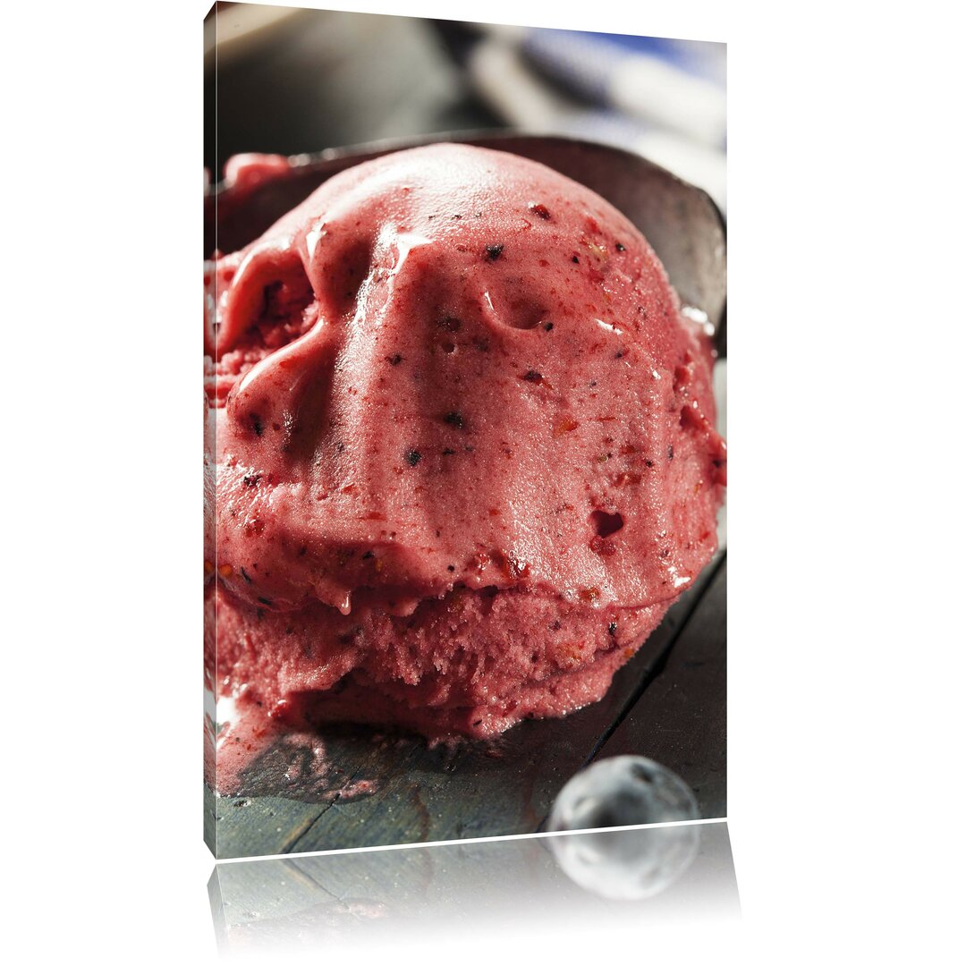 Leinwandbild Köstliches Beeren Eis