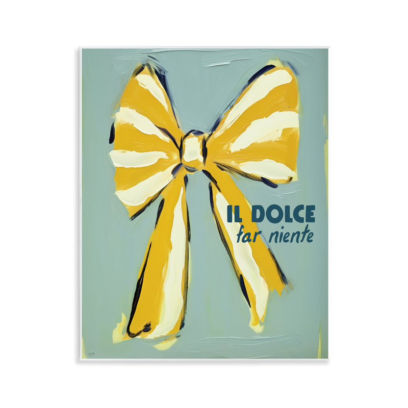 Plaque murale relaxante phrase italienne, design par Lux + Me Designs
